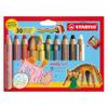 STABILO woody 3-in-1 - Multi-Talented Pencil - Pack of 10 - Birthday Edition - Assorted Colours with Sharpener view 1