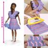 Play-Doh Barbie Fashionista Ruffles Set, Make Doll Clothes with Modeling Compound & 10 Fashion Accessories, Arts & Crafts for Girls & Boys 5+ view 2