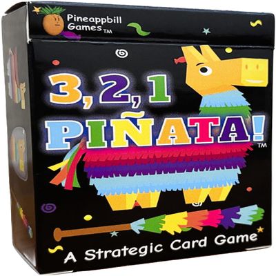 3, 2, 1, Piata - A Family Card Game of Candy Chaos with Take-That Gameplay | Fast-Paced, Easy to Learn, Quick to Play, Fun for Everyone Ages 7+, 2-5 Players, Travel Size