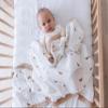 100% Cotton Muslin Baby Blanket | Soft & Breathable 6-Layer Swaddle & Receiving Blanket | Lightweight Quilt for Newborns, Infants & Toddlers | Gender-Neutral (Moonlit Dreams) view 2