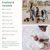 100% Cotton Muslin Baby Blanket | Soft & Breathable 6-Layer Swaddle & Receiving Blanket | Lightweight Quilt for Newborns, Infants & Toddlers | Gender-Neutral (Moonlit Dreams) view 4