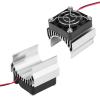 Heat Sink with Cooling Fan for 1/10 Sc Electric RC Car 540/550 / 3650 Motor Simply The Fan from Your and en Convenience of Your (Silver) view 4