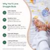 100% Cotton Muslin Baby Blanket | Soft & Breathable 6-Layer Swaddle & Receiving Blanket | Lightweight Quilt for Newborns I Hopping Cosmic view 3