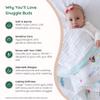 100% Cotton Muslin Baby Blanket | Soft & Breathable 6-Layer Swaddle & Receiving Blanket | Lightweight Quilt for Newborns, Infants & Toddlers | Gender-Neutral (Magical Mermaid Dreams) view 3