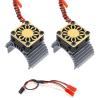 for Axial for SCX10 for for traxxas for TRX4 for Tamiya 1/8 1/10 RC Car 2pcs 380 540 550 3650 3660 3670 Motor Heat Sink Cooling Fan 36mm Motor RC Car Repair Kit(Yellow) view 1