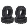 4PCS 48mm 1.0 Soft Rubber Wheel Tires Tyre for 1/24 RC Crawler Car Axial SCX24 90081 AXI00002 Upgrade Parts view 1