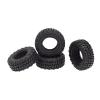 4PCS 48mm 1.0 Soft Rubber Wheel Tires Tyre for 1/24 RC Crawler Car Axial SCX24 90081 AXI00002 Upgrade Parts view 3