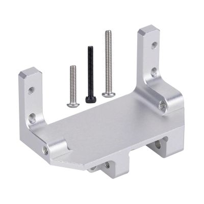 Aluminum Alloy Servo Mount Bracket Axle Servo Mount Stand Steering Servo Support for 1/10 for Trx4 TRX-4 RC Upgrade Parts(Silver)