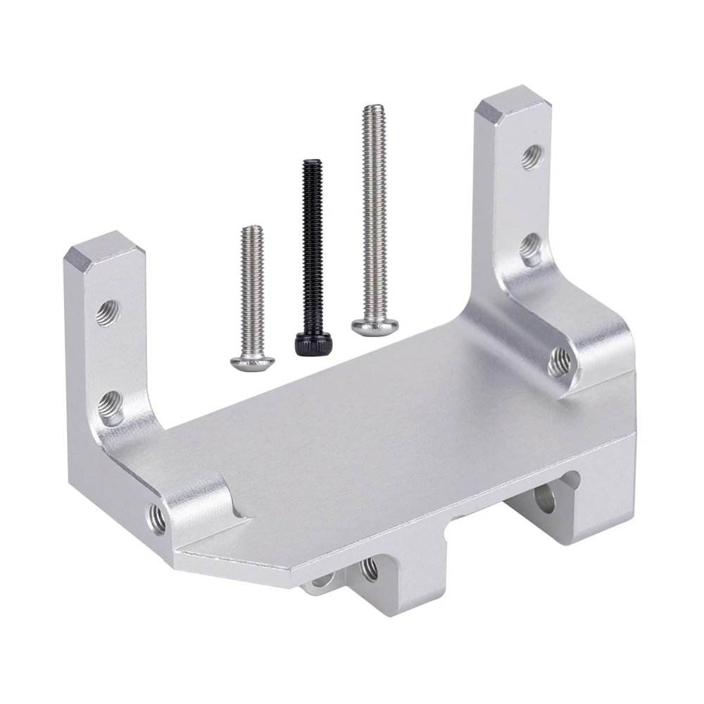 Aluminum Alloy Servo Mount Bracket Axle Servo Mount Stand Steering Servo Support for 1/10 for Trx4 TRX-4 RC Upgrade Parts(Silver)