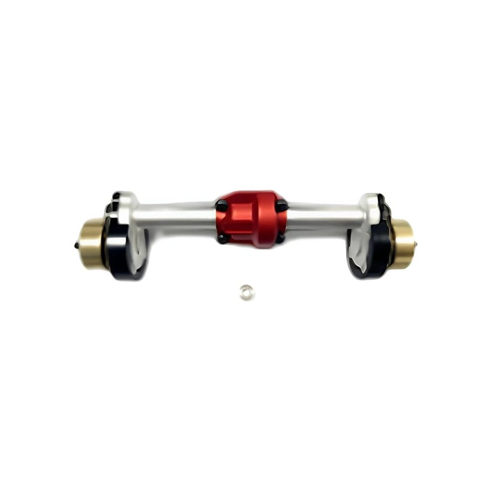 Aluminum Alloy Rear Front Axle Housing for 1/18 for HOBB-YPLUS 1810178 1810179 1810250 1810251 CR18P for Rock Van Upgrade Parts(Rear Silver)