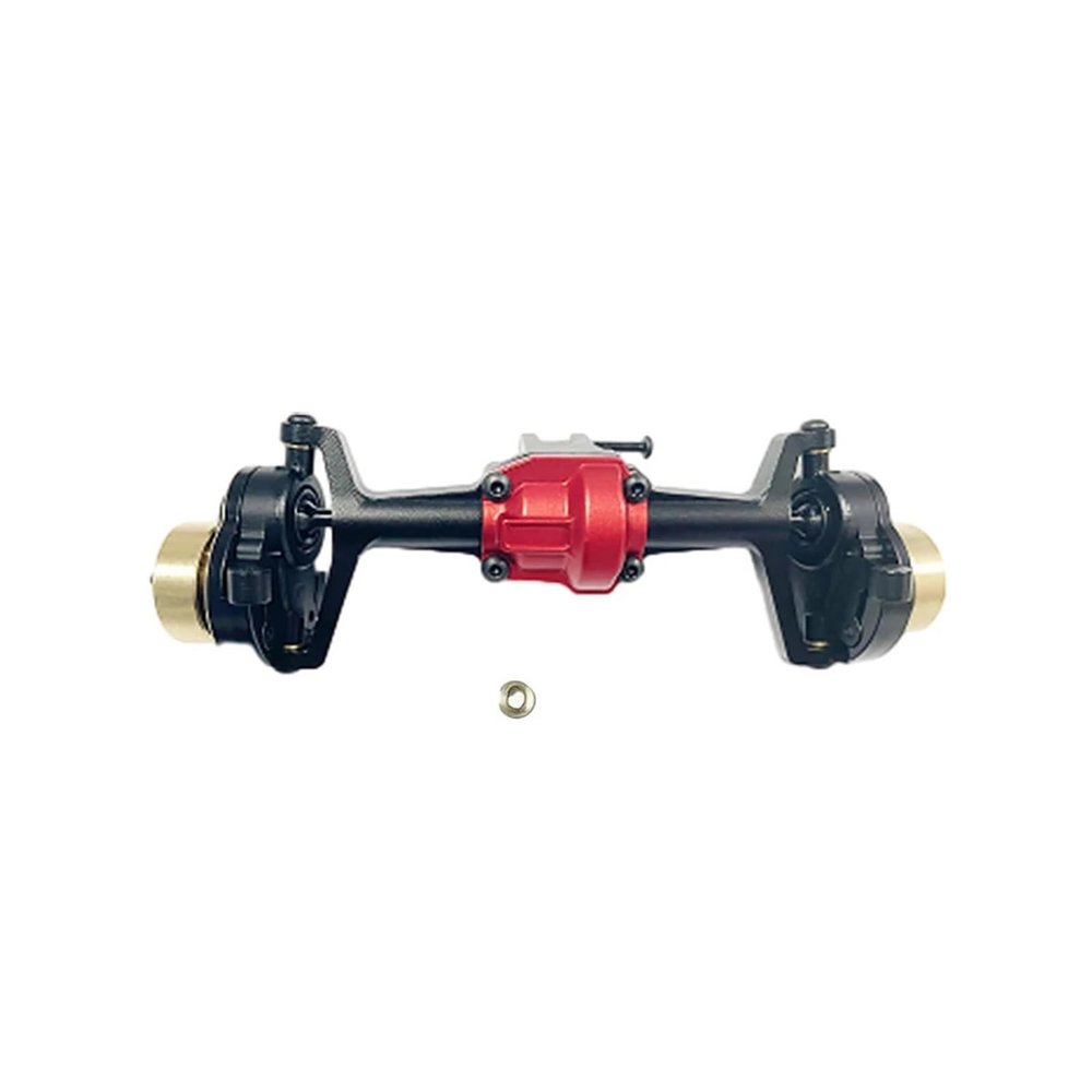 Aluminum Alloy Rear Front Axle Housing for 1/18 for HOBB-YPLUS 1810178 1810179 1810250 1810251 CR18P for Rock Van Upgrade Parts(Front Black)