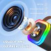 2026 Newest Mini Karaoke Machine for Kids Girls & Boys - Portable Bluetooth Speaker with 2 Wireless Microphones - Kids Birthday Gifts for Ages 4-10 - Kids' Instrument Accessories - Black view 4