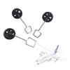 Park10 Toys RC Plane Landing Gear Set 3PCS A120-Aircar A380 Remote Control Airplane Replacement Part Black Front Rear Landing Gear for A380 Model Plane view 2