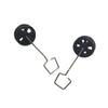 Park10 Toys RC Plane Landing Gear Set 3PCS A120-Aircar A380 Remote Control Airplane Replacement Part Black Front Rear Landing Gear for A380 Model Plane view 4