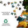 1000 Piece Adult Jigsaw Puzzle - Two Parrots on a Bench Detail Funny Life Puzzle Relaxation view 4