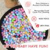 COZYTRAUM Foam Ball Pit for Kid, Kids Soft Ball Pit,Kiddie Balls PoolIdeal Gift Toys for Children, 47 Inch,Black view 3
