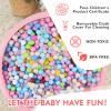 COZYTRAUM Foam Ball Pit for Kid, Kids Soft Ball Pit,Kiddie Balls PoolIdeal Gift Toys for Children, 47 Inch,Pink view 3