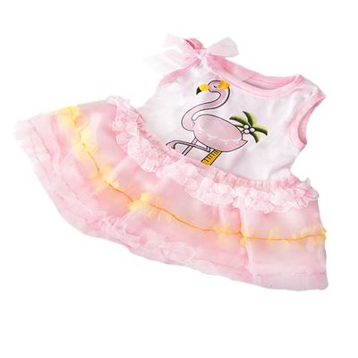 Flamingo Dress 1418 Inch Plush Bear Clothes Outfit for Stuffed Animal Doll Accessories Costume Dress Up