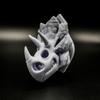 Clever Contraptions Triceratops Plaque 3D  Dinosaur Wall Decor for Home or Office (Sea Foam) view 4