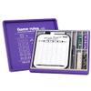 AUSIIBTO Classic Dice Game Sets - Dry Erase Score Board, Pearl Dice, Score Sheet Pads, Pen, Easy to Follow Printed Rules for Adults, Farkle Board Games for Travel, Party, and Family Night - Purple view 1