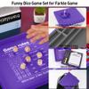 AUSIIBTO Classic Dice Game Sets - Dry Erase Score Board, Pearl Dice, Score Sheet Pads, Pen, Easy to Follow Printed Rules for Adults, Farkle Board Games for Travel, Party, and Family Night - Purple view 3
