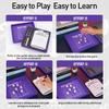 AUSIIBTO Classic Dice Game Sets - Dry Erase Score Board, Pearl Dice, Score Sheet Pads, Pen, Easy to Follow Printed Rules for Adults, Farkle Board Games for Travel, Party, and Family Night - Purple view 4