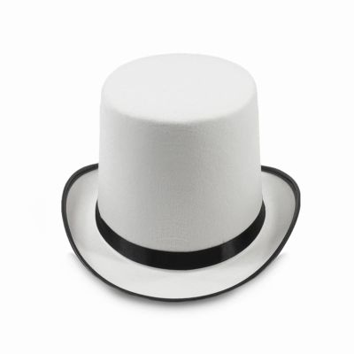 XAGMODSHN White Top Hat Bowler Top Hat Magician Top Hat Magician Performed Hat Jazz Stage Performances Carnival Nightclub