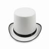 XAGMODSHN White Top Hat Bowler Top Hat Magician Top Hat Magician Performed Hat Jazz Stage Performances Carnival Nightclub view 1