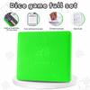 AUSIIBTO Dice Tray and Storage Case for Farkle Game - Includes Embedded Scoring Combinations, 4 Sets of 6 Pearl Dice, 50 Sheet Score Pad and Pen Holder for The Classic Family Game - Green and Grey view 3