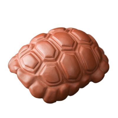HEAIQI Desk Tea Pet Purple Sand Handmade Tea Pet Tortoise Shell Tea Play Tea Art Office Home Decoration Chinese Style Desktop Decoration Figurine Tea Set Accessories(A)