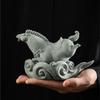 HEAIQI Desk Tea Pet Green Sandstone Horse Tea Pet Study Tea Play Decoration Home Kung Fu Tea Accessories Tea Tray Crafts Figurine Tea Set Accessories view 3