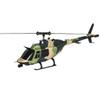BrickCraftWorks C138 1/33 Scale Bell 206 Helicopter 2.4G 6CH Single-Propeller Flybarless Helicopter with Optical Flow Positioning, Indoor Outdoor RC Airplane Model Toys Gift (Camo) view 2