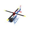 BrickCraftWorks C123 1/36 Scale EC135 Helicopter 2.4G 6CH Single-Rotor Gyroscopic Flying Aircraft Model, RC Helicopter Toys Gift for Adults (RTF Version/Blue) view 4