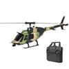 BrickCraftWorks C138 1/33 Scale Bell 206 Helicopter 2.4G 6CH Single-Propeller Flybarless Helicopter, Indoor Outdoor RC Airplane Model Toys Gift (Camo) view 1