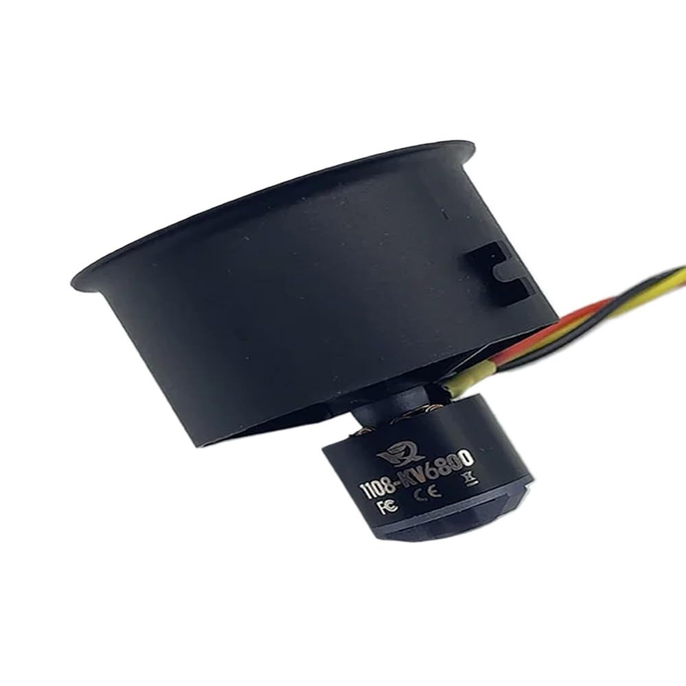 CUIPPWRJ 30mm 12 EDF Ducted Fan Compatible with 3s 4S 1108 Brushless Outrunner Motor Compatible with Model Jet Aircraft(4s 1108-KV6800)