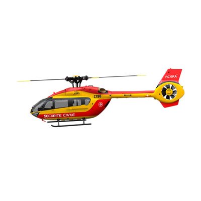 BrickCraftWorks C190 1/30 Scale H145 Helicopter 2.4G 6CH Single-Rotor Gyroscopic Flying Aircraft Model, RC Helicopter Toys Gift for Adults (RTF Version)