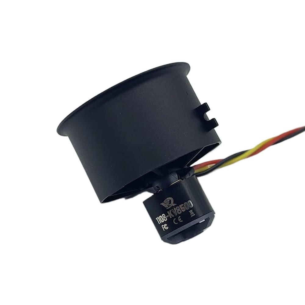 CUIPPWRJ 30mm 12 EDF Ducted Fan Compatible with 3s 4S 1108 Brushless Outrunner Motor Compatible with Model Jet Aircraft(3s 1108-KV8500)