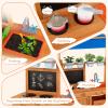 Costzon Mud Kitchen, Fir Wood Kids Kitchen Playset with Adjustable Canopy, Sink, 4 Pots, Blackboard, Kids Potting Bench Mud Table for Backyard, Outdoor Play Kitchen for Boys Girls 3+ view 3