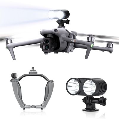 Air 3S/3 Night Lights with 1/4 Stud Screw Extension Bracket for DJI Air 3/3S Accessories,Suitable for Action4,for Gopro Sports Cameras