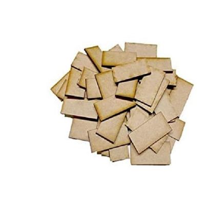 15mm x 50mm Rectangle MDF Wooden Bases x20 Laser Cut Crafts Blanks FAST SHIPPING US SELLER