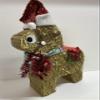Burro Navideno Dorado Piata/Gold Christmas theme Donkey Handmade Piata view 1