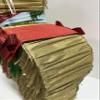 Burro Navideno Dorado Piata/Gold Christmas theme Donkey Handmade Piata view 3