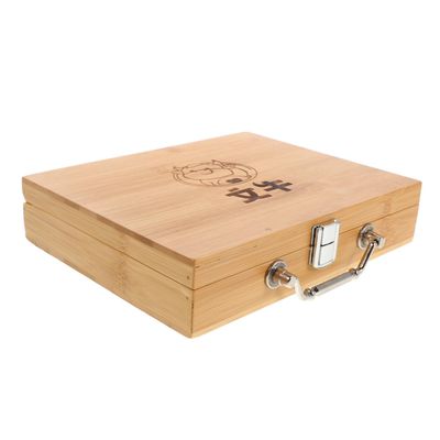 CIYODO Mini Mahjong Box Portable Vintage Container Mahjong Storage Box Storage Case