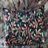 Christmas winter holly berries flat bottom bag for standard sized Mahjong tiles, large Zini view 2