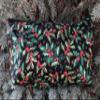 Christmas winter holly berries flat bottom bag for standard sized Mahjong tiles, large Zini view 3