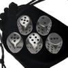 (6) Weighty Zinc Alloy Dice with Storage Pouch AMD Dice Rolling Felt Tray view 2