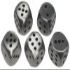 (6) Weighty Zinc Alloy Dice with Storage Pouch AMD Dice Rolling Felt Tray view 3