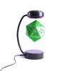Tabletop D20 Dice with LED Lights - 20-Sided Die for D&D Decoration, Cosplay, and Fantasy Gaming (Green) view 1