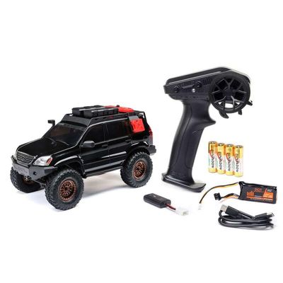 Helidirect Axial 1/24 SCX24 Lexus GX 470 4X4 RC Rock Crawler RTR - Remote Control Car, RC Cars, RC Crawler 4WD 1/24 Scale for Adults Black (AXI-1532T3)