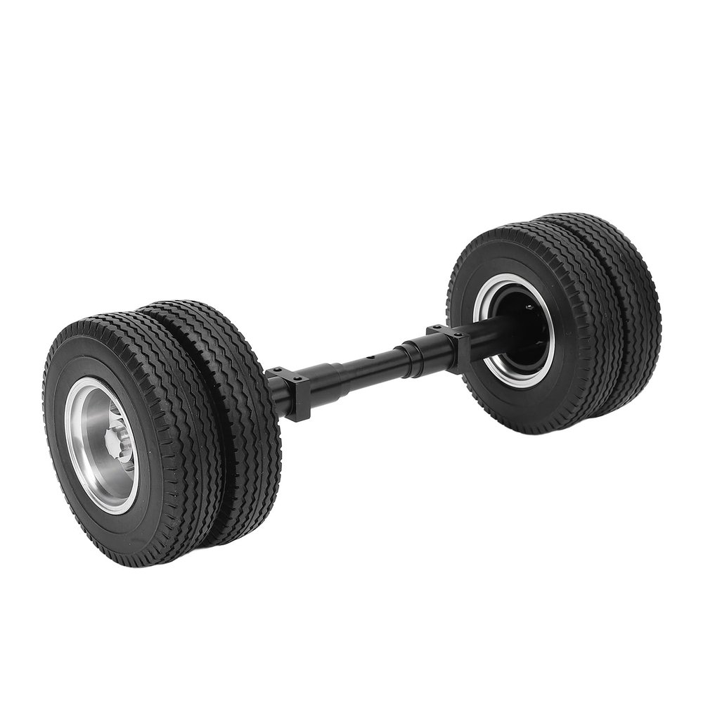 Alomejor RC Tractor Trailer Rear Axle Tire, Long Lasting Performance DIY Spare Parts for 1/14 Tractor Trailer
